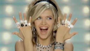 Silver rings with gilding