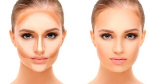 Round face contouring rules: step-by-step instructions and recommendations