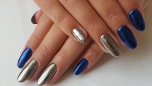 Colors and design options for metallic manicure