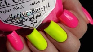 How to beautifully design nails in acid colors?