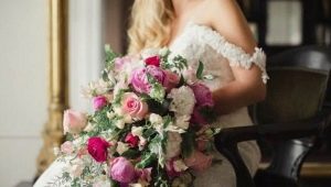 Cascading bouquet of the bride: tips for choosing flowers and design options