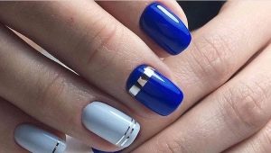 Blue-blue manicure: ideas and fashion trends