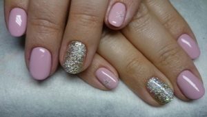 Options for pink glitter manicure