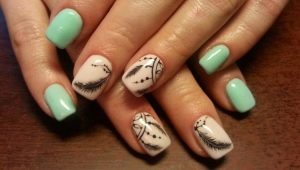 Boho style manicure design ideas.