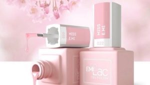 Features and palette of shades of E.MiLac gel polish