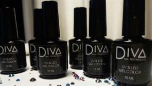 Features and palette of shades of Diva gel polishes