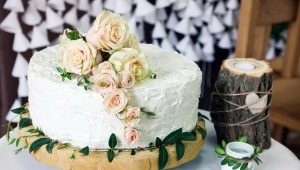 Mastic-free wedding cake: types of desserts and design options