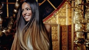 Ombre on black hair: color choice and dyeing technology