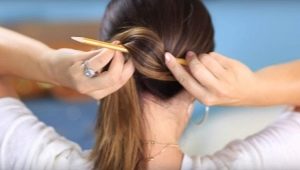Stylish hairstyles with pencil