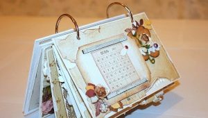 How to make a calendar using scrapbooking technique?