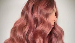 Hair color rose gold: shades and nuances of dyeing