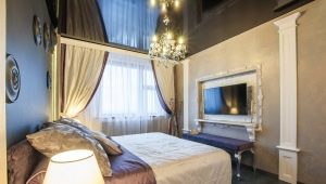 Stretch ceilings in the bedroom: views, design ideas and tips for choosing