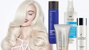 Features of hair care, dyed blonde