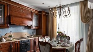 Interior design kitchen in a classic style