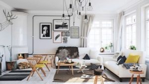 Scandinavian style living room: features and design options