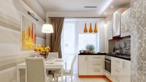 The interior of the kitchen is 9 square meters. m in a modern style