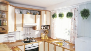 Kitchen with a window in the middle: types and choices of cuisine