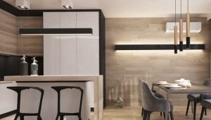 Laminat a la paret de l’interior de la cuina