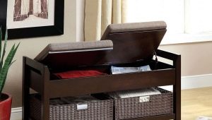 Poufs with a storage box in the hallway: what are and how to choose the right one?