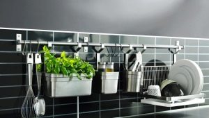 Kitchen rails: varieties, tips for choosing and installing