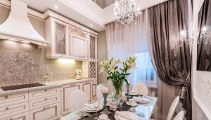 Bright kitchens in a classic style: nuances of design and interesting solutions