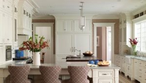 Design options for a walk-through kitchen
