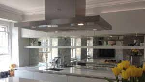 Mirror apron for the kitchen: features, varieties, selection and care