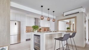 Mirror in the kitchen: features of choice and location