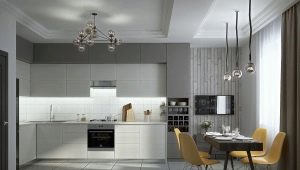 White-gray kitchens: design and examples of interiors