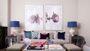 Pictures in the living room above the sofa: what are and how to choose?