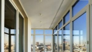 Stretch ceiling on the balcony and loggia: types, pros and cons