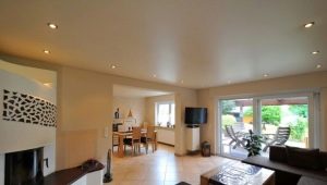 Stretch single-level ceilings for the hall: pros and cons, varieties, choice, examples