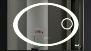 Bathroom mirror with clock: pros and cons, choice, examples in the interior