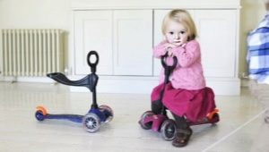 Children's scooters with a seat: features and rules of choice