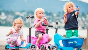 Scooters for children from 2 years: varieties and rules of use