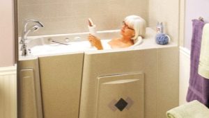 Sedentary acrylic bathtubs: features and types