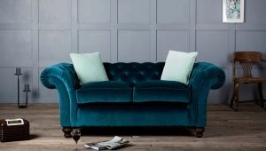 Velvet sofas: varieties and tips for choosing