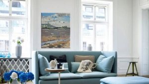 Blue sofas: types and choice of styles, features of combination in the interior