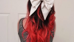 Red ends of hair: how to choose a shade and color?