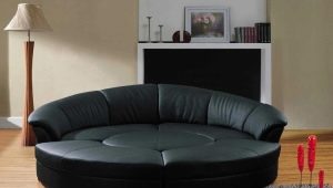 Round sofas: types and uses in the interior