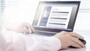 Electronic resume: design and compilation features