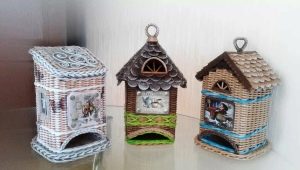 How to weave a tea house from newspaper tubes?