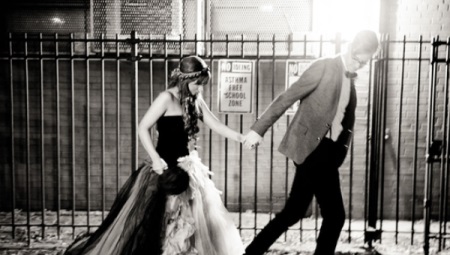 Čierne svadobné šaty - pre extravagantné nevesty