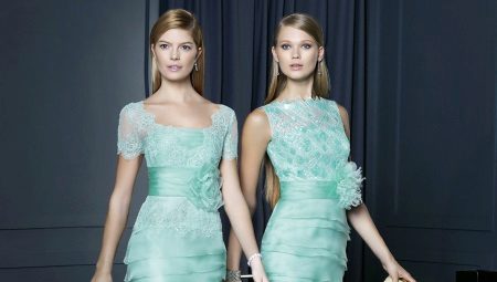 Mint dress: notes of freshness in the image