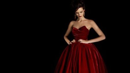 Burgundy evening dresses