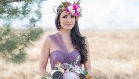 Lavender evening dress