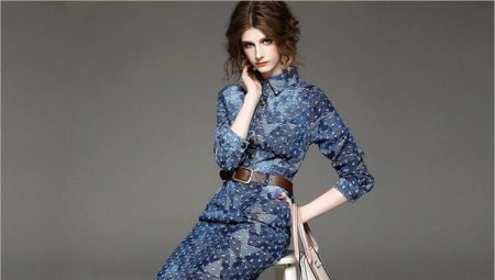 How to wear a denim dress?