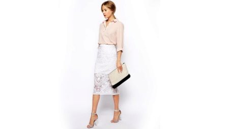 White pencil skirt