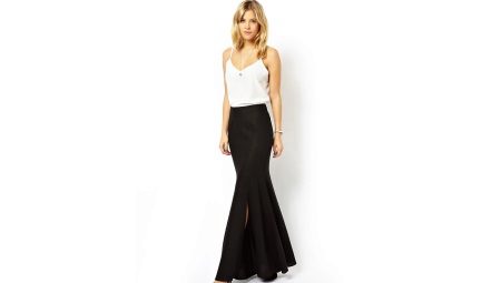 Uzun siyah zemin etekler