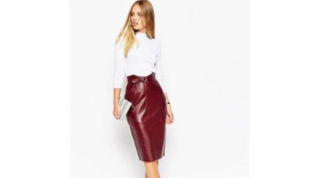 High waist pencil skirt